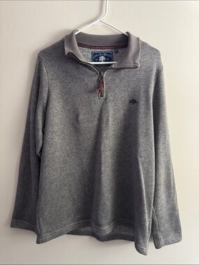 Men’s Live Oak Brand Gray Half-Zip Pullover